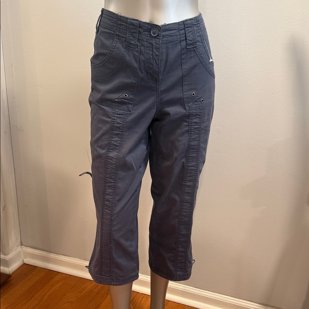 Style & Co. Style & Co.
Women's Blue Mid-rise Cargo Capri Pants ,Charcoal